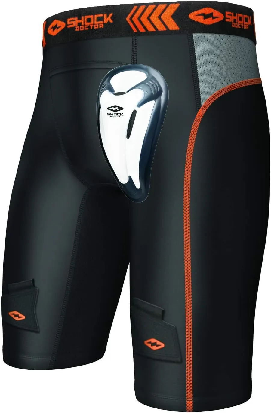 Shock Doctor Men's Core Support Hockey Shorts with Protective Bioflex Cup (Adult)