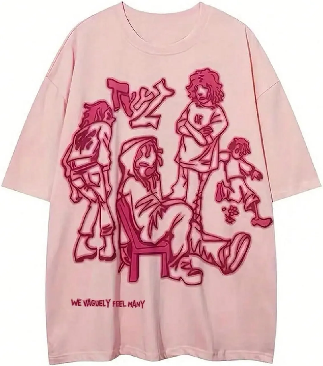 SOLY HUX Women's Graphic T-Shirt Y2k Printed Tees Summer Half Sleeve Preppy Baggy Tops Streetwear Shirts