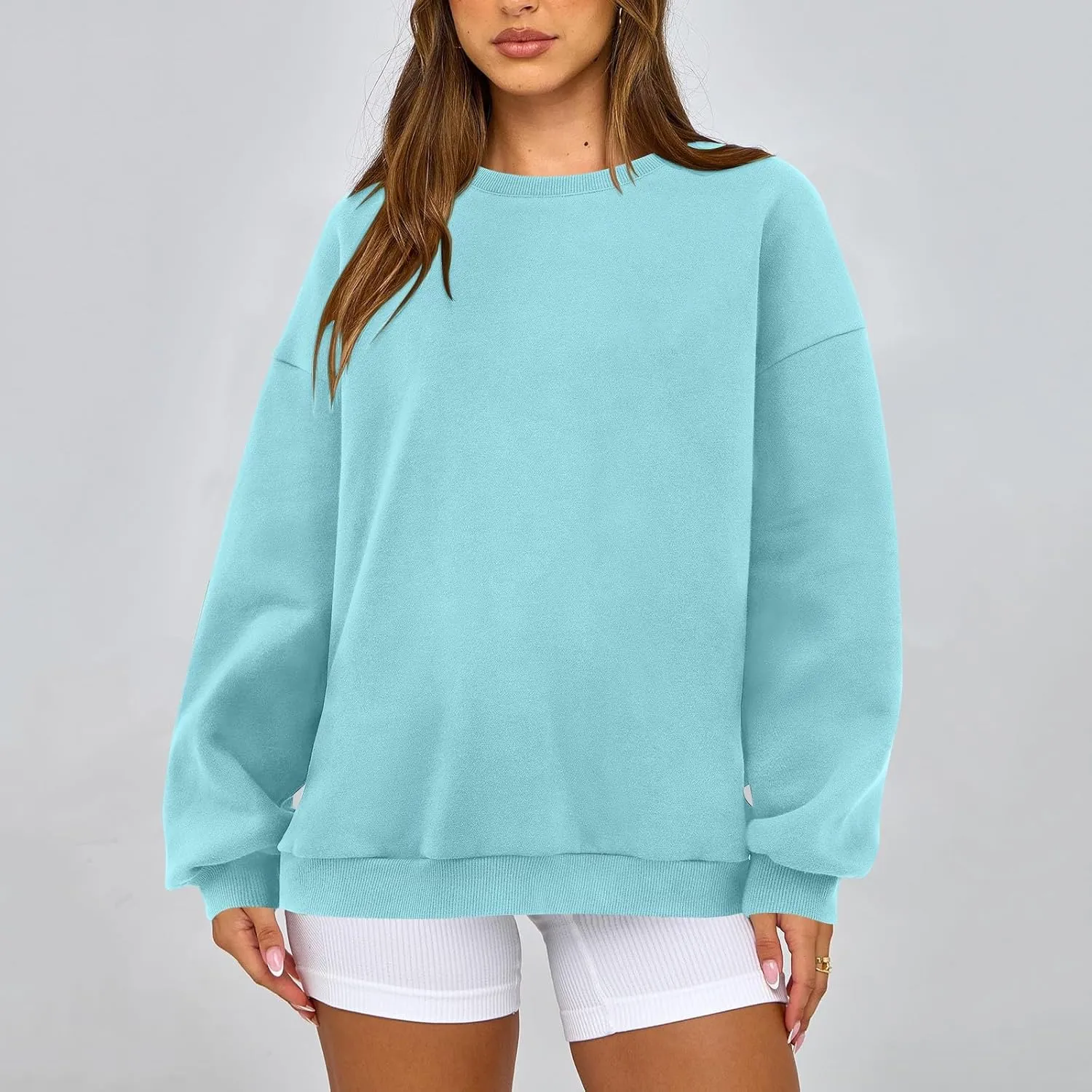 Sweatshirt for Women Fleece Tunic Pullover Plus Size Crewneck Sweatshirts Oversized Hoodies Warm Sweaters