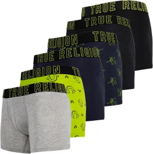 True Religion Mens Boxer Briefs Cotton Stretch Underwear for Men Pack of 6