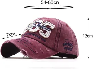 Washed Baseball Cap for Men Women Adjustable Distressed Denim Hat Dad Hat Trucker Hat