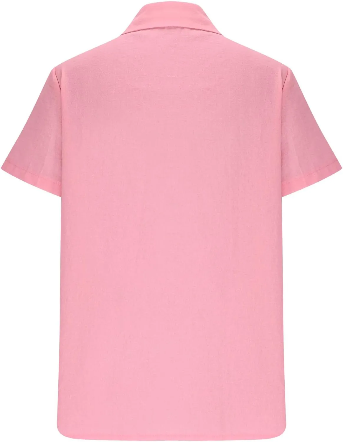 Women Cotton Linen Tunic Tops Gauze Summer Casual Blouse Short Sleeve Button Down Shirts Loose Fit Beach Clothes 2025