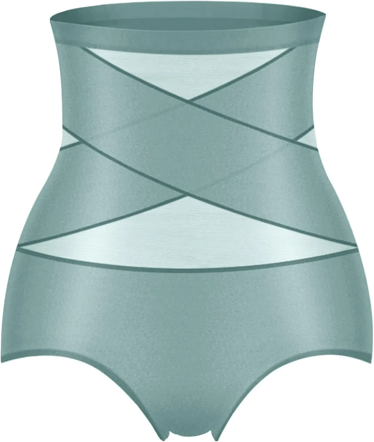 Womens Body Shaping Underwear Panty Thin Breathable Bandage High Waist Ice Silk Abdomen Boyshorts Briefs Underpant