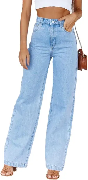 Women's Boyfriend Jeans Stretchy Ripped Distressed Denim Pants S-XXL