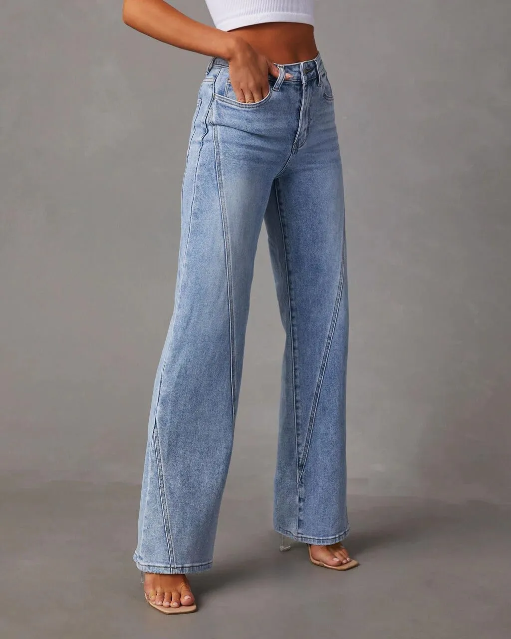 Women's Boyfriend Jeans Stretchy Ripped Distressed Denim Pants S-XXL