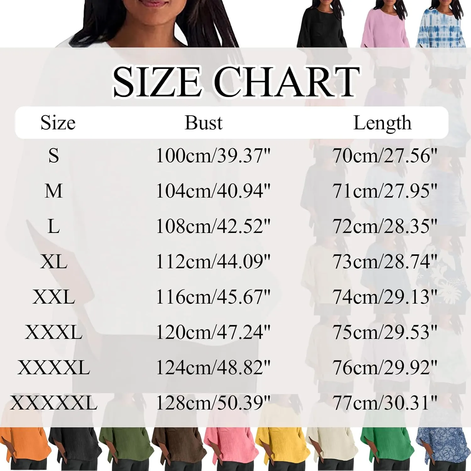 Womens Cotton Linen Shirts Gauze Tunics Tops Crew Neck Blouses Spring Casual Fashion Loose Ladies Tunic Tshirt