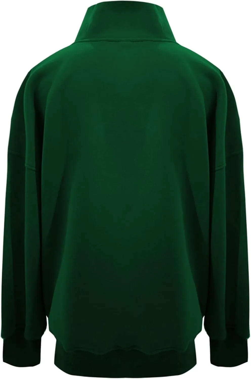 Womens Cropped Hoodies Fashion Solid Lapel Half Zip Up Fall Thick Long Sleeve Pullovers Winter Casual Fashion Tops