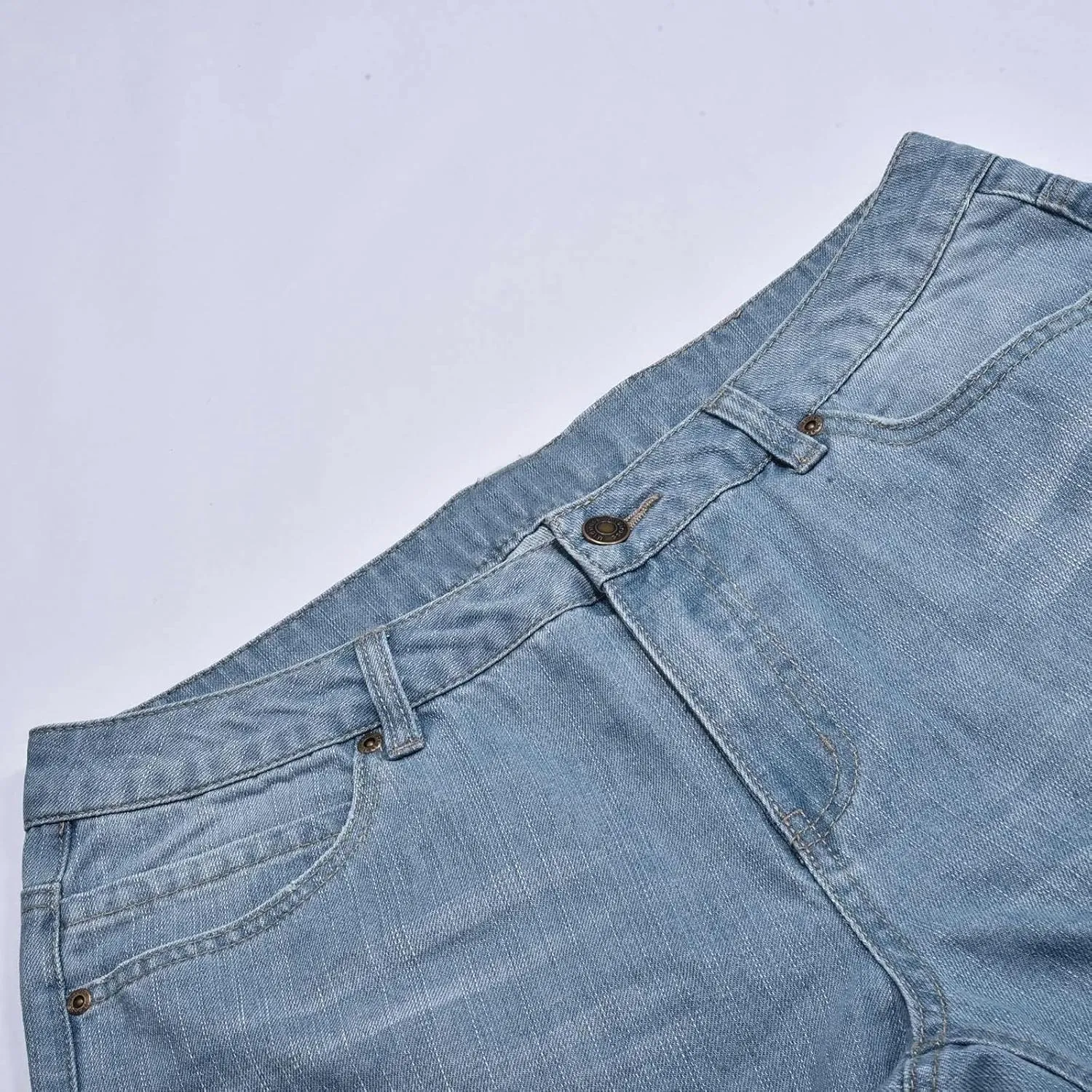 Women's Wide Leg Ripped Trendy Jeans Casual Vintage Distressed Denim Pants Boyfriend Trousers