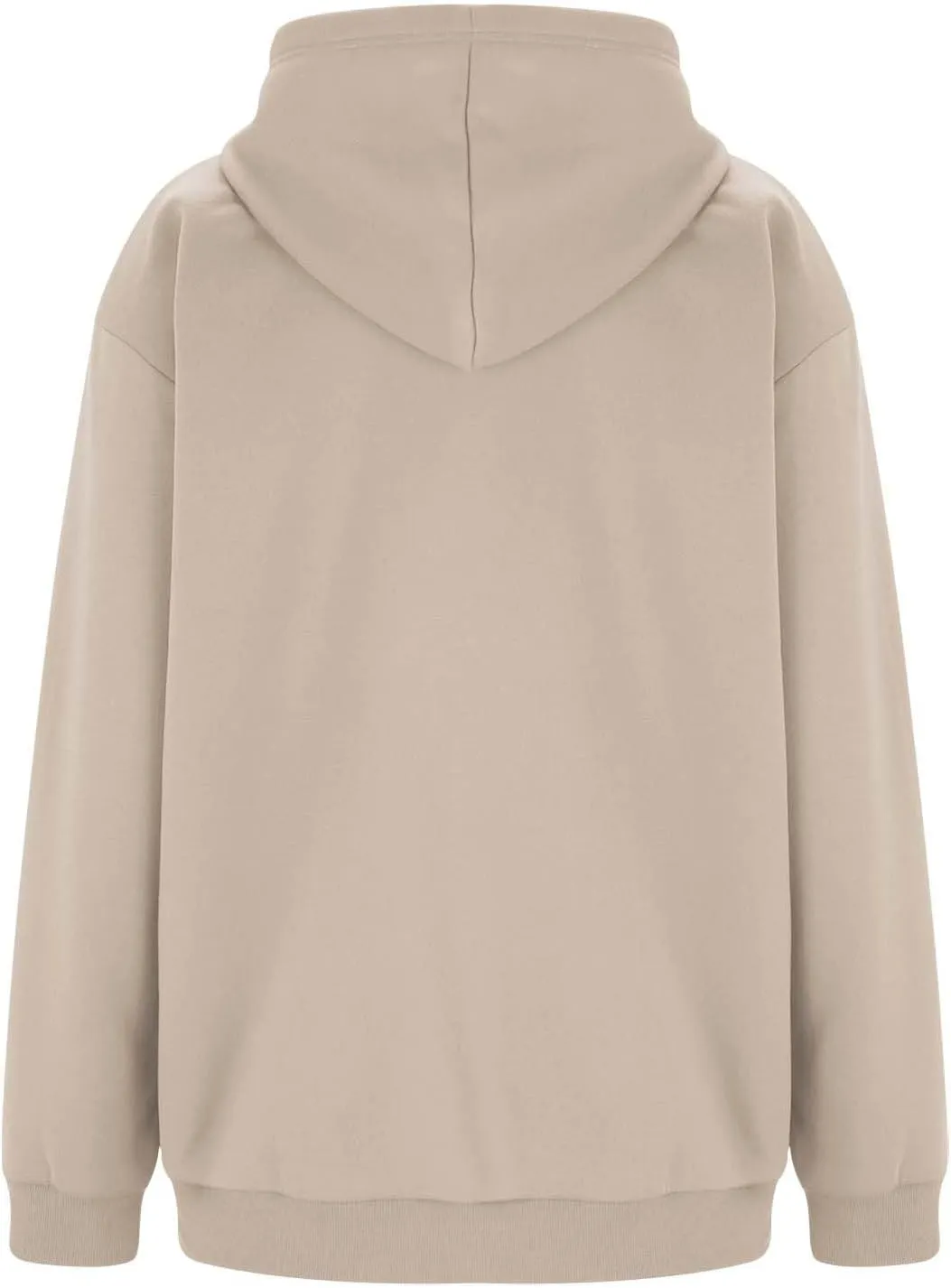 Womens Zip Up Hoodies Vintage Oversized Drop Shoulder Long Sleeve Hooded Warm Jackets Winter Fleece Lined Hoodie Coat