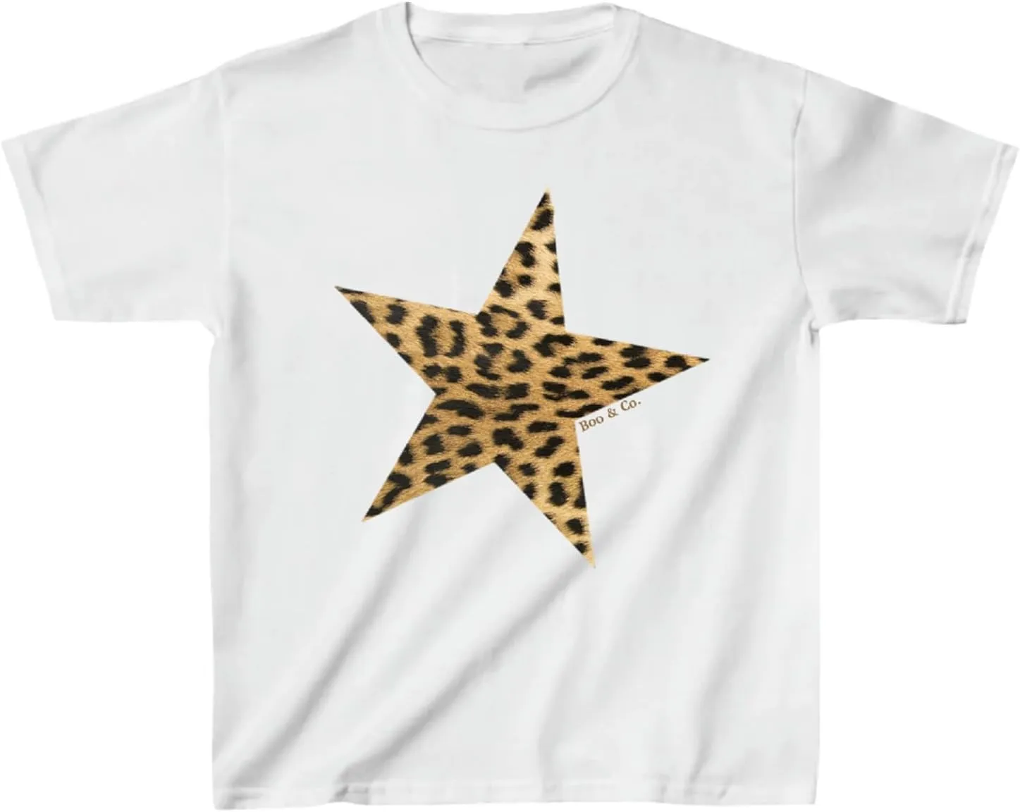 Y2k Cute Star Graphic Baby Tee Short Sleeve Print Crop Top Aesthetic Vintage Teen Girl School Season Shirts Streetwear