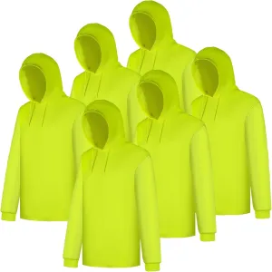 Z&Q LABOR Safety Long Sleeve High Visibility Construction Basic Work Shirts for Men with Hood 3pcs