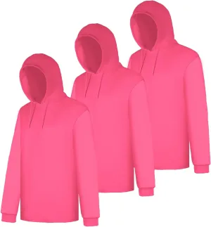 Z&Q LABOR Safety Long Sleeve High Visibility Construction Basic Work Shirts for Men with Hood 3pcs